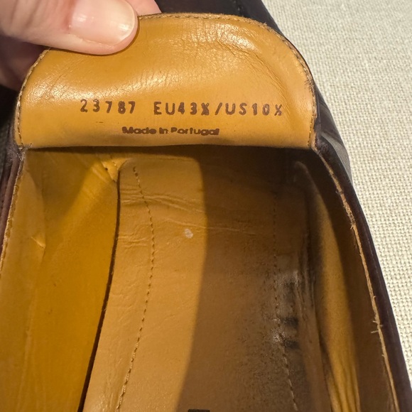 MAGNANNI Men's Seneca Grained Leather Tassel Loafers, Dark Brown/Burgundy - Picture 5 of 5